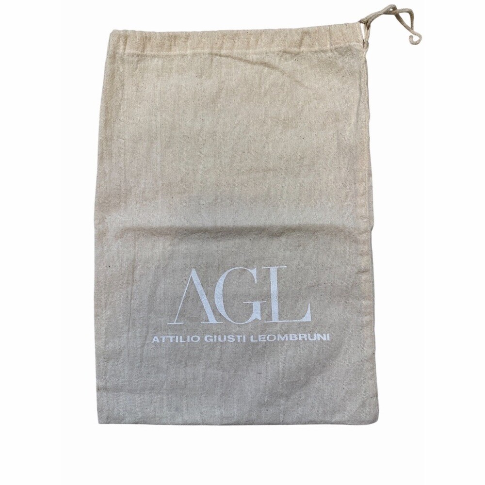 AGL Attilio Giusti Leombruni Beige Drawstring Dust Bag